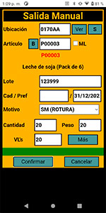 SIGA. Sistema Integral de Gestion de Almacenes.